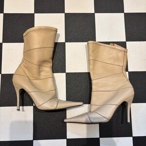 River Island Beige Stiletto Boots